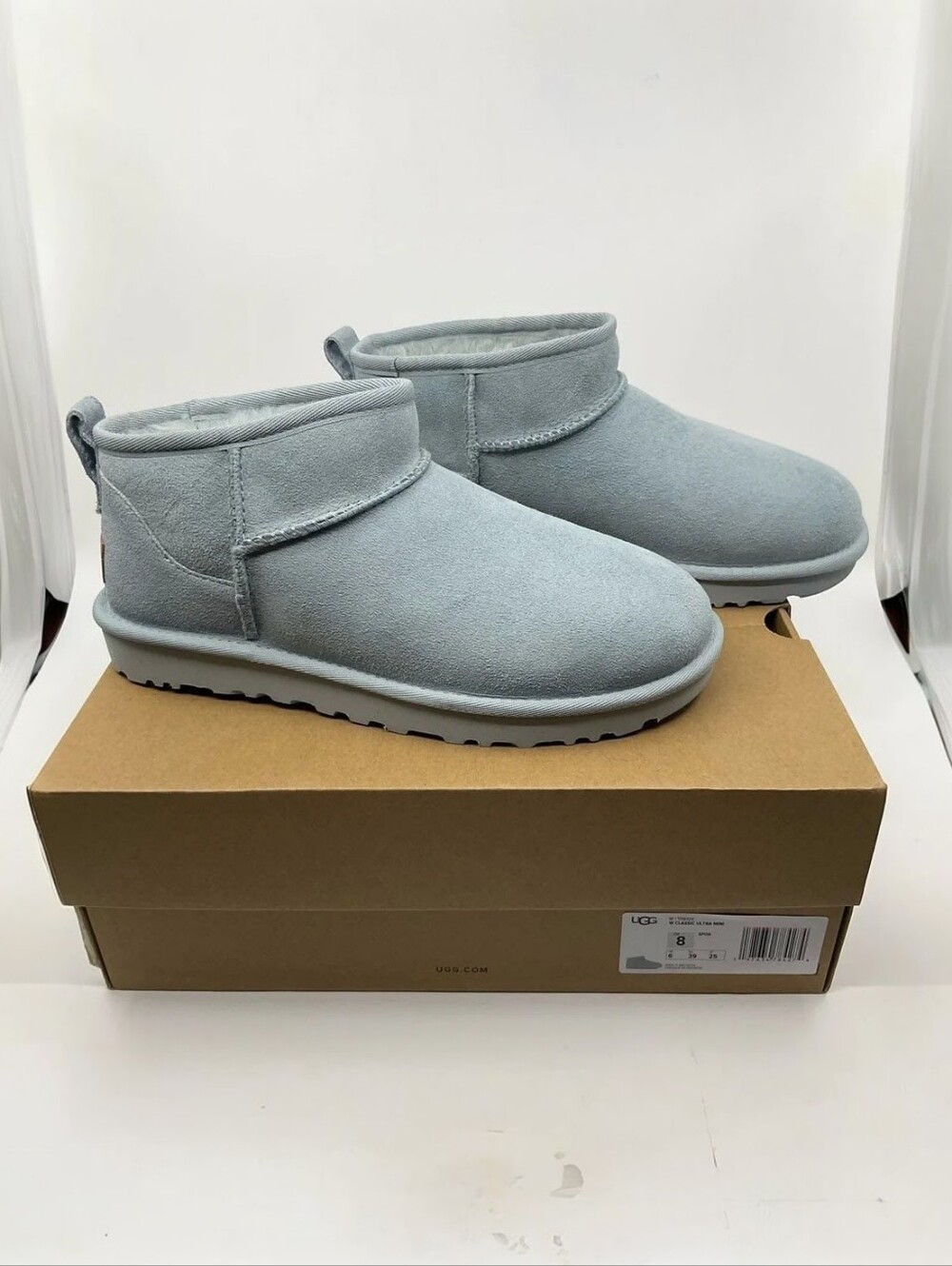 UGG Classic Ultra Mini Seafoam Boots Light Blue 8 39